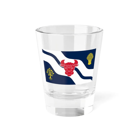 Flag of Oxfordshire (England) Shot Glass 1.5oz 1.5oz - Go Mug Yourself
