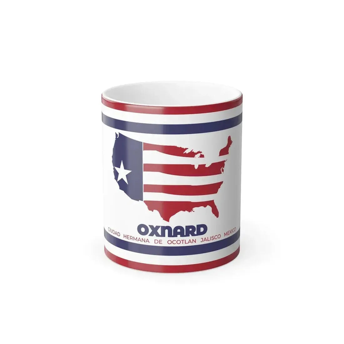 Flag of Oxnard, California - Color Changing Coffee Mug 11oz - Go Mug Yourself