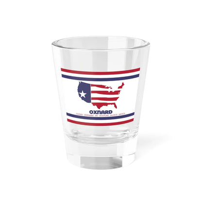 Flag of Oxnard California (United States) Shot Glass 1.5oz 1.5oz - Go Mug Yourself