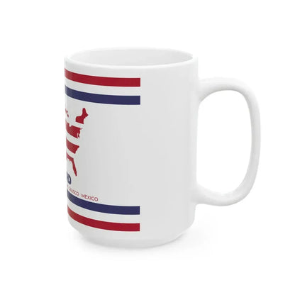 Flag of Oxnard California (United States) White Coffee Mug - Go Mug Yourself