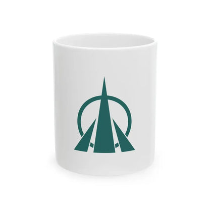 Flag of Oyabe Toyama (Japan) White Coffee Mug 11oz - Go Mug Yourself