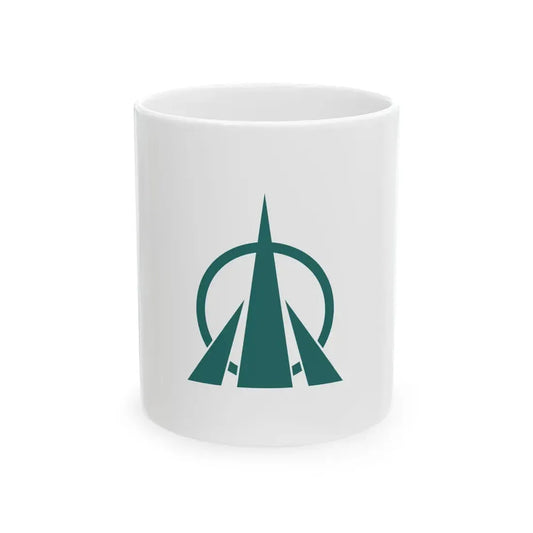 Flag of Oyabe Toyama (Japan) White Coffee Mug 11oz - Go Mug Yourself