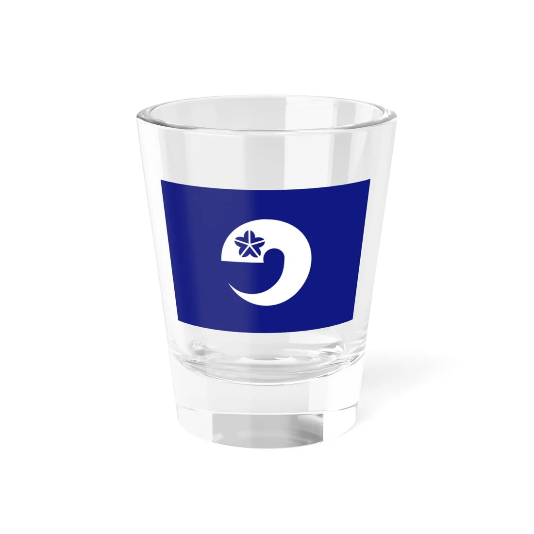 Flag of Ozu Kumamoto (Japan) Shot Glass 1.5oz 1.5oz - Go Mug Yourself