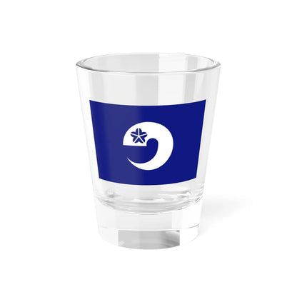 Flag of Ozu Kumamoto (Japan) Shot Glass 1.5oz 1.5oz - Go Mug Yourself