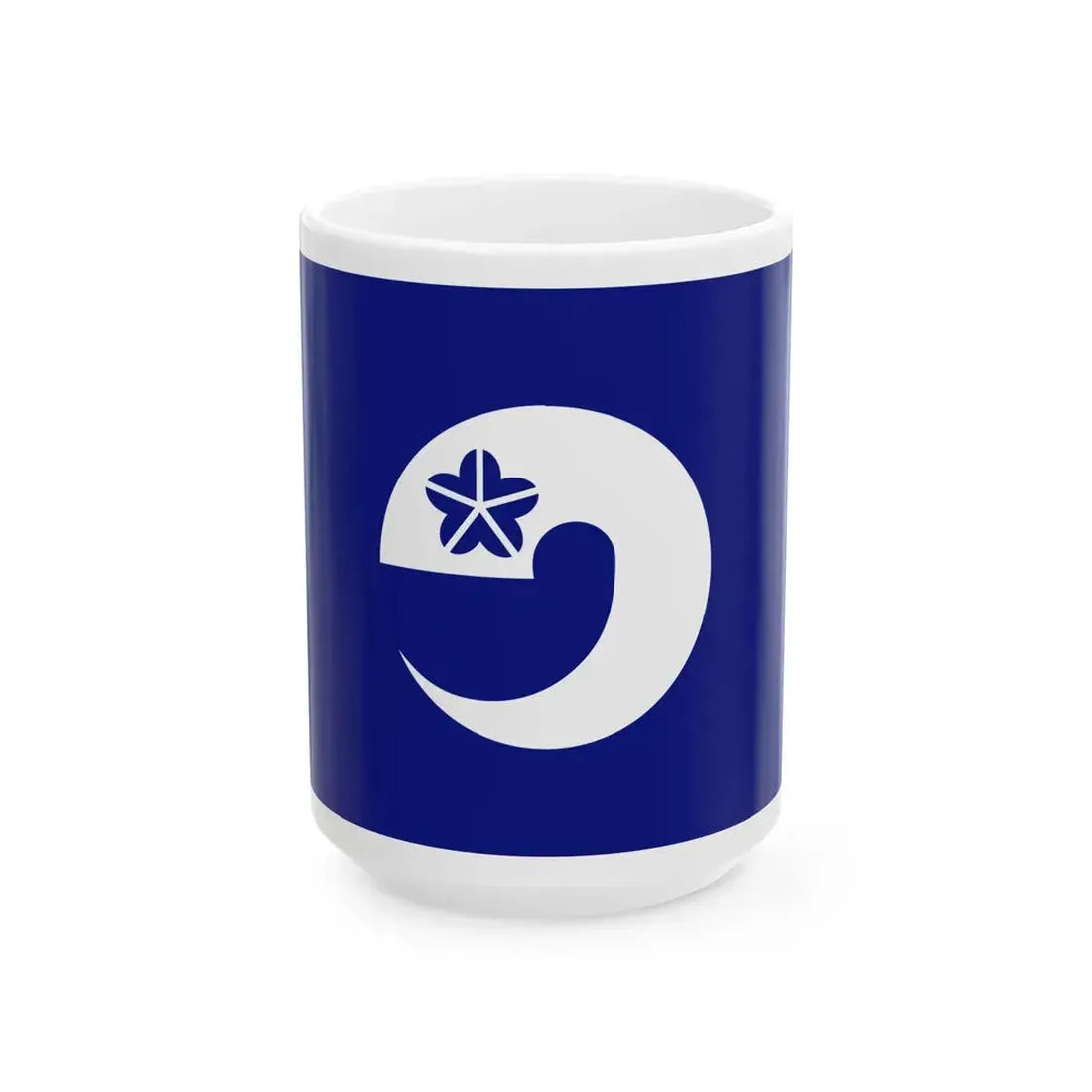 Flag of Ozu Kumamoto (Japan) White Coffee Mug 15oz - Go Mug Yourself