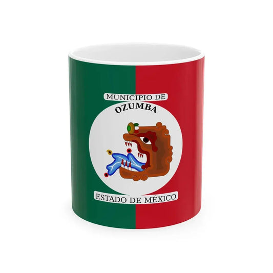 Flag of Ozumba Mexico (Mexico) White Coffee Mug 11oz - Go Mug Yourself