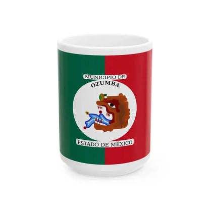 Flag of Ozumba Mexico (Mexico) White Coffee Mug 15oz - Go Mug Yourself
