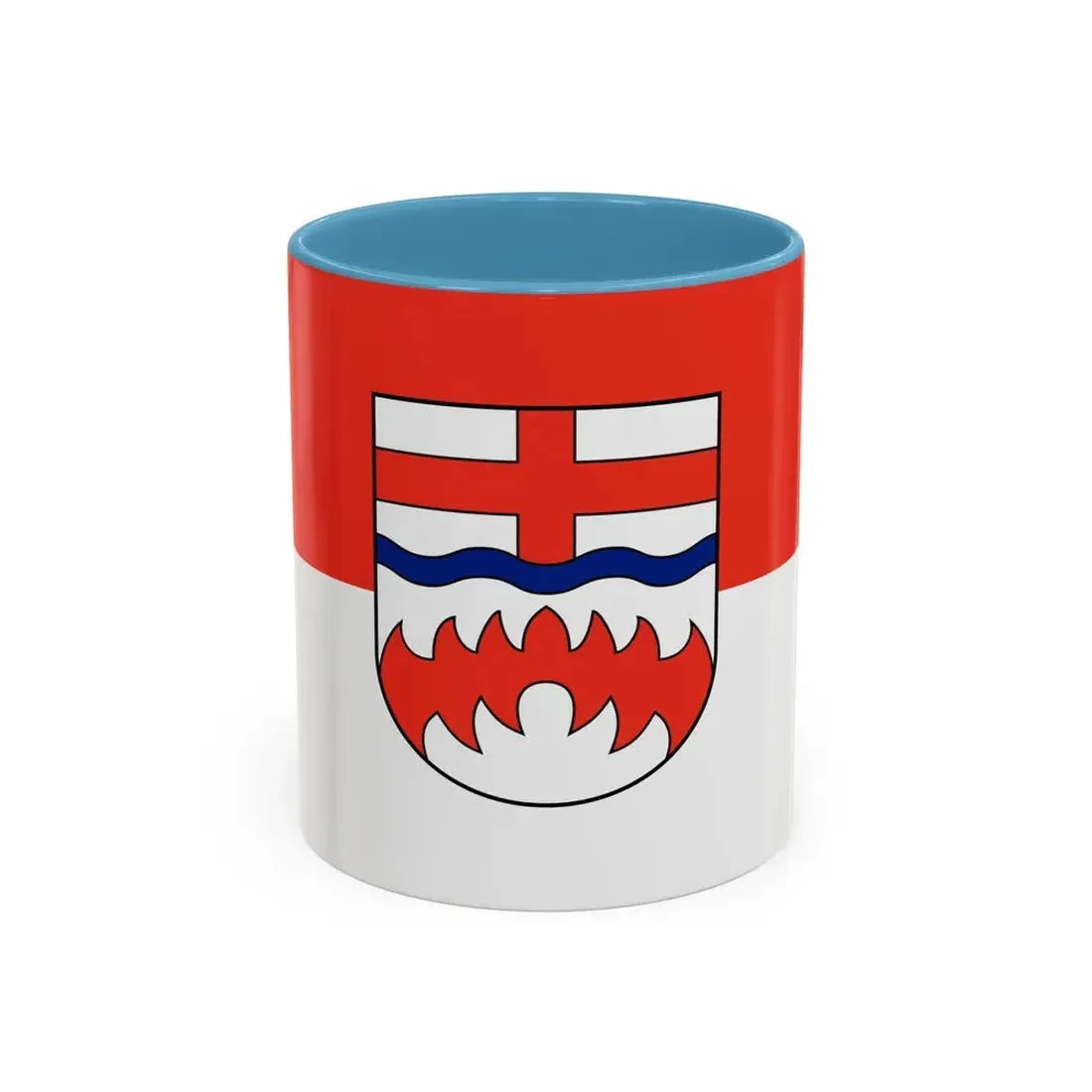 Flag of Paderborn Germany - Accent Coffee Mug 11oz Light Blue - Go Mug Yourself