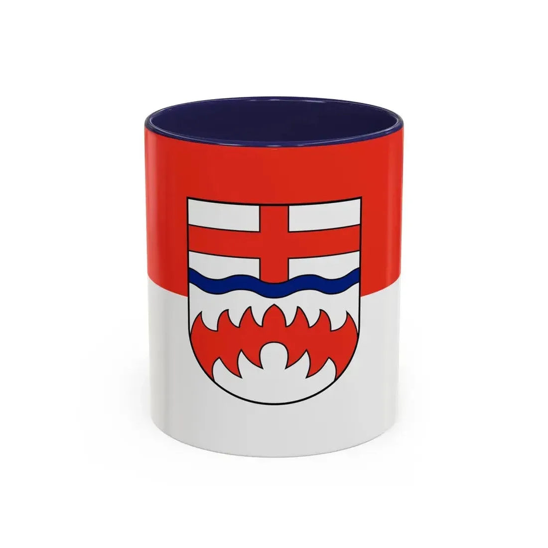 Flag of Paderborn Germany - Accent Coffee Mug 11oz Navy - Go Mug Yourself