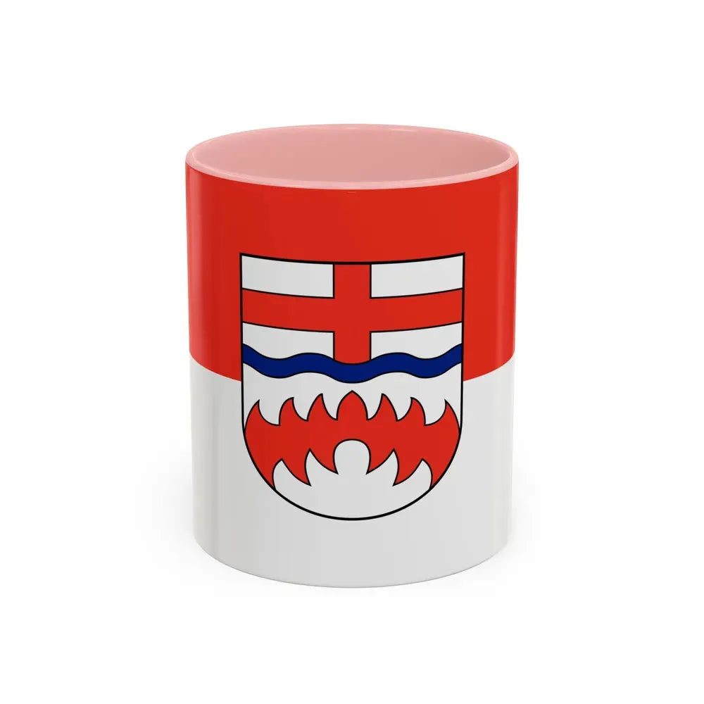 Flag of Paderborn Germany - Accent Coffee Mug 11oz Pink - Go Mug Yourself