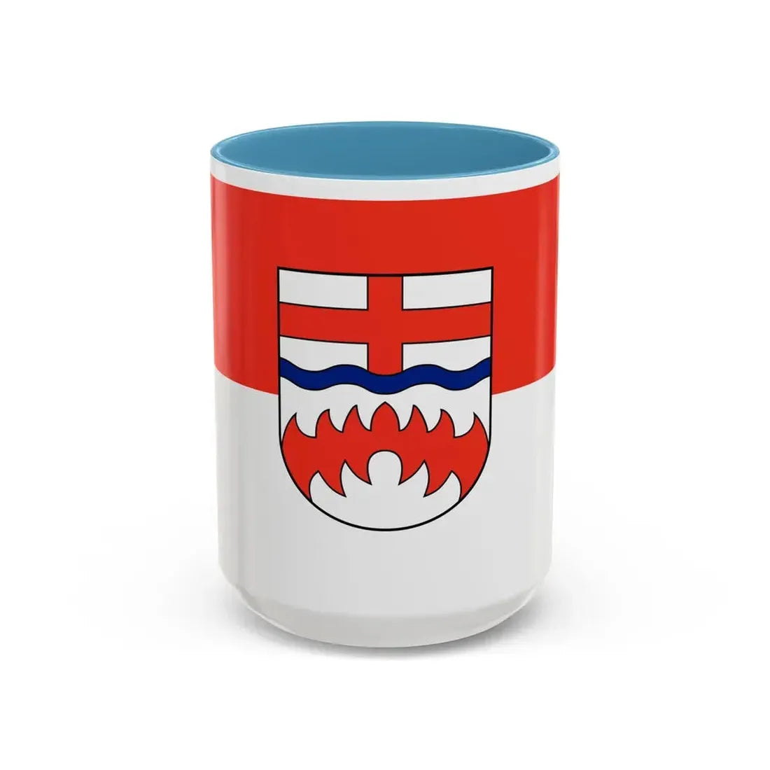 Flag of Paderborn Germany - Accent Coffee Mug 15oz Light Blue - Go Mug Yourself