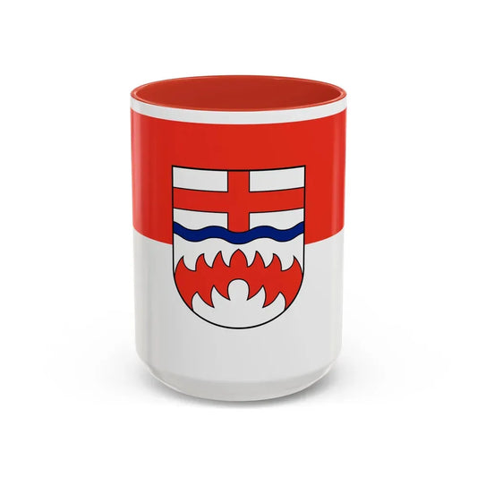 Flag of Paderborn Germany - Accent Coffee Mug 15oz Red - Go Mug Yourself