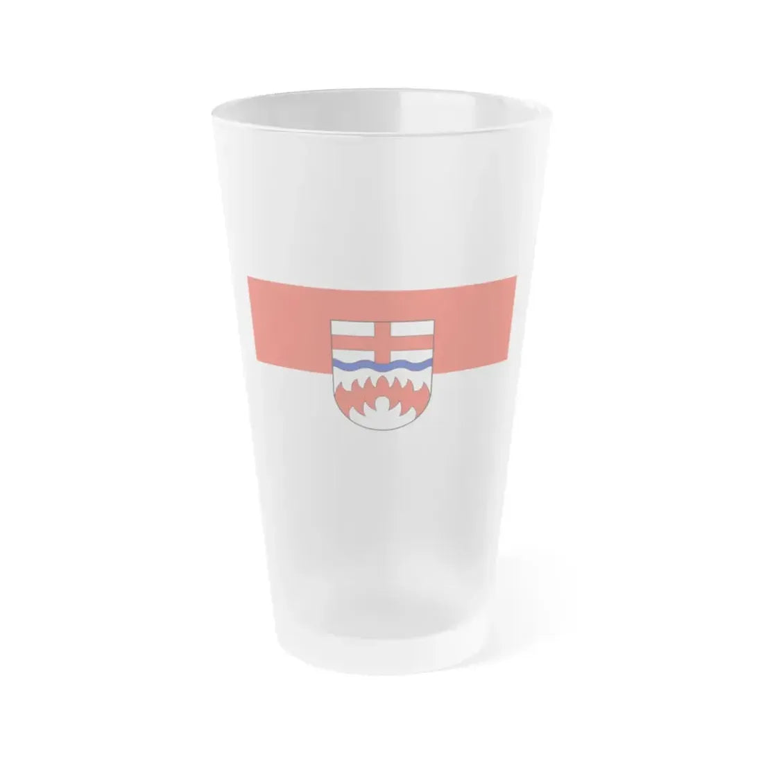 Flag of Paderborn Germany - Frosted Pint Glass 16oz 16oz Frosted - Go Mug Yourself