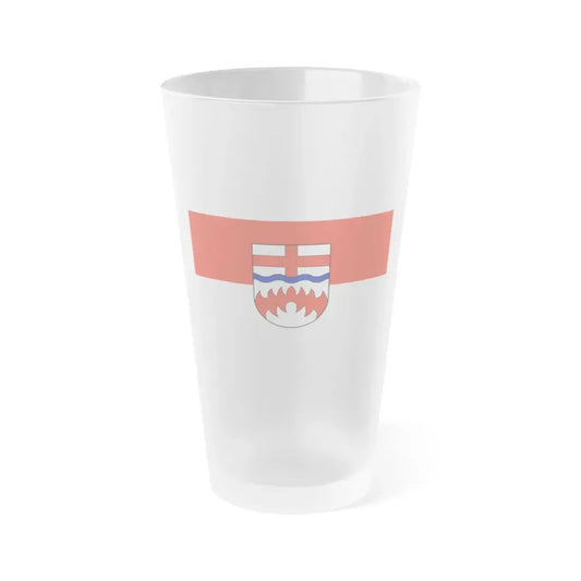 Flag of Paderborn Germany - Frosted Pint Glass 16oz 16oz Frosted - Go Mug Yourself