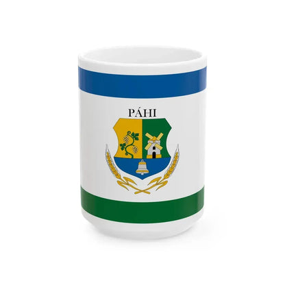 Flag of Pahi (Hungary) White Coffee Mug 15oz - Go Mug Yourself