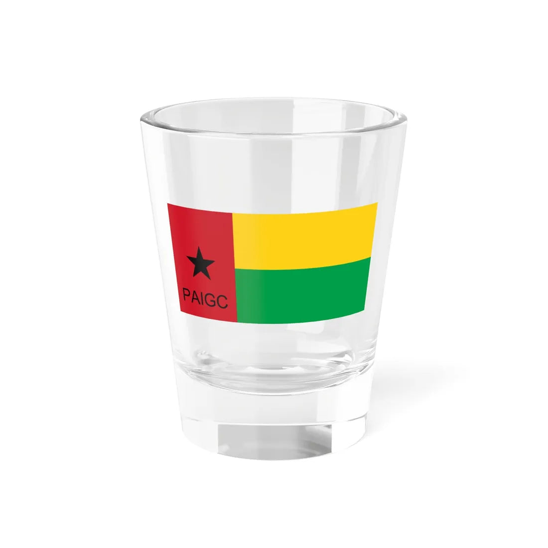 Flag of PAIGC (Guinea) Shot Glass 1.5oz 1.5oz - Go Mug Yourself