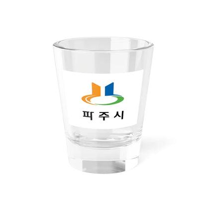 Flag of Paju 2001-2005 (Korea) Shot Glass 1.5oz 1.5oz - Go Mug Yourself