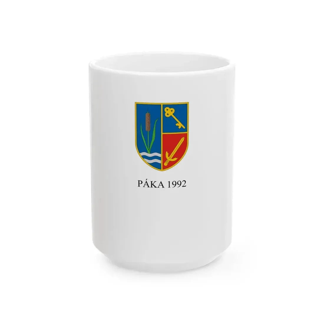 Flag of Paka (Hungary) White Coffee Mug 15oz - Go Mug Yourself