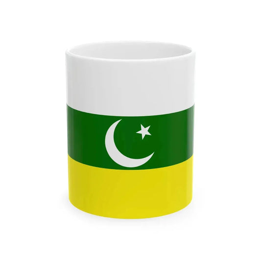 Flag of Pakistan Awami Raj Party (Pakistan) White Coffee Mug 11oz - Go Mug Yourself