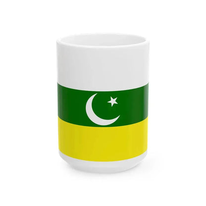 Flag of Pakistan Awami Raj Party (Pakistan) White Coffee Mug 15oz - Go Mug Yourself