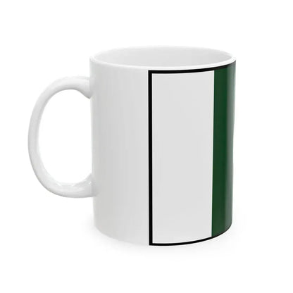 Flag of Pakistan bordered (Pakistan) White Coffee Mug - Go Mug Yourself