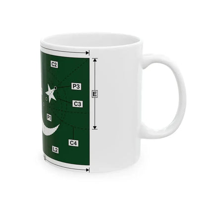 Flag of Pakistan Construction (Pakistan) White Coffee Mug - Go Mug Yourself