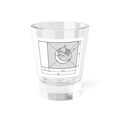 Flag of Pakistan construction sheet (Pakistan) Shot Glass 1.5oz 1.5oz - Go Mug Yourself