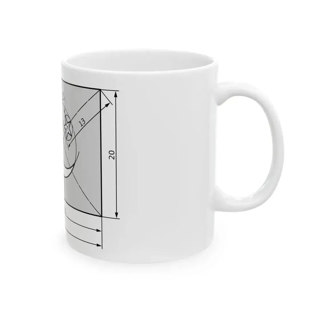 Flag of Pakistan construction sheet (Pakistan) White Coffee Mug - Go Mug Yourself