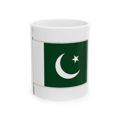 Flag of Pakistan parade (Pakistan) White Coffee Mug 11oz - Go Mug Yourself