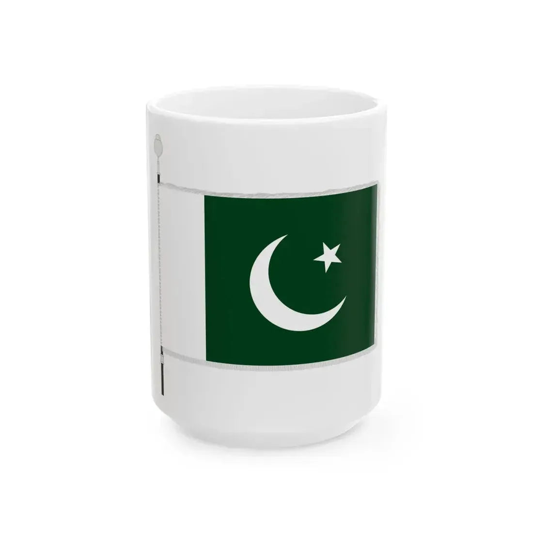 Flag of Pakistan parade (Pakistan) White Coffee Mug 15oz - Go Mug Yourself