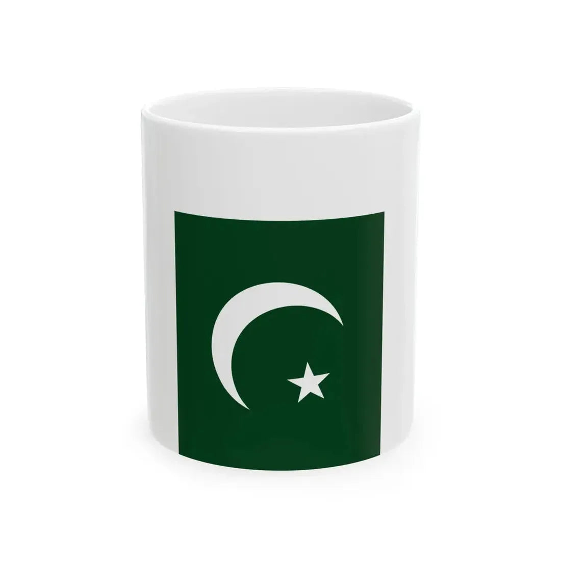 Flag of Pakistan vertical (Pakistan) White Coffee Mug 11oz - Go Mug Yourself