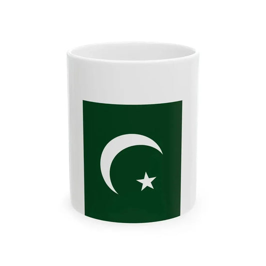 Flag of Pakistan vertical (Pakistan) White Coffee Mug 11oz - Go Mug Yourself