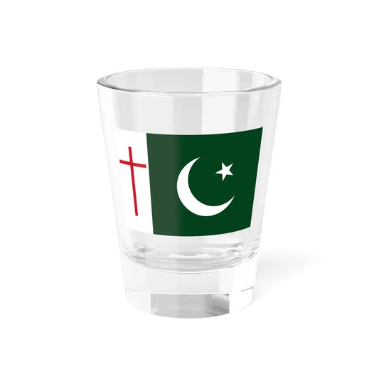 Flag of Pakistan with cross (Pakistan) Shot Glass 1.5oz 1.5oz - Go Mug Yourself