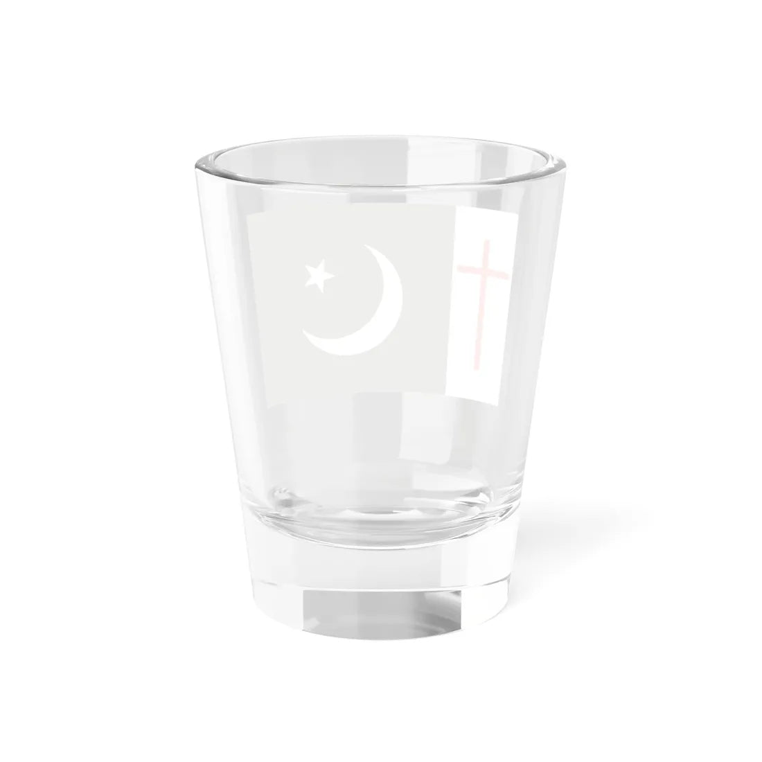 Flag of Pakistan with cross (Pakistan) Shot Glass 1.5oz - Go Mug Yourself