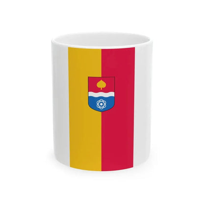 Flag of Paks vertical (Hungary) White Coffee Mug 11oz - Go Mug Yourself