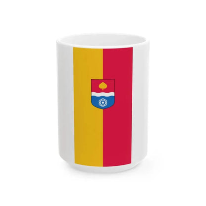 Flag of Paks vertical (Hungary) White Coffee Mug 15oz - Go Mug Yourself