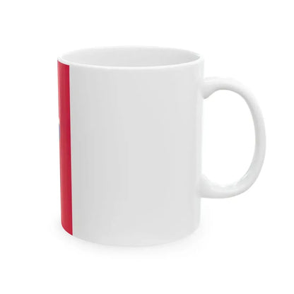 Flag of Paks vertical (Hungary) White Coffee Mug - Go Mug Yourself