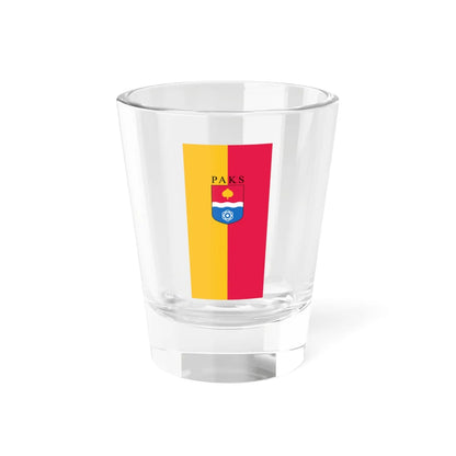 Flag of Paks vertical variant (Hungary) Shot Glass 1.5oz 1.5oz - Go Mug Yourself