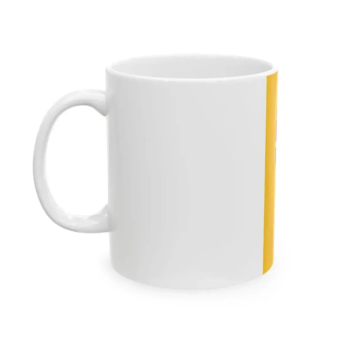 Flag of Paks vertical variant (Hungary) White Coffee Mug - Go Mug Yourself