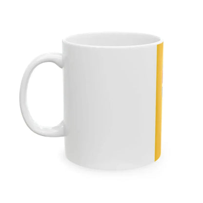 Flag of Paks vertical variant (Hungary) White Coffee Mug - Go Mug Yourself