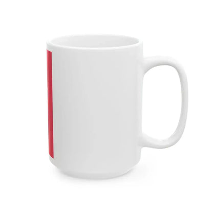 Flag of Paks vertical variant (Hungary) White Coffee Mug - Go Mug Yourself