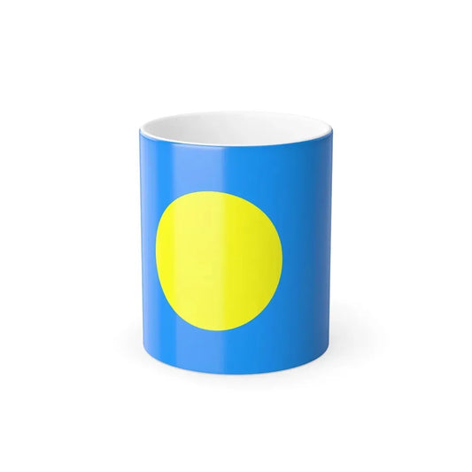 Flag of Palau Palau - Color Changing Coffee Mug 11oz - Go Mug Yourself