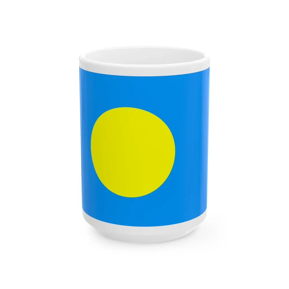 Flag of Palau Palau - White Coffee Mug-15oz-Go Mug Yourself