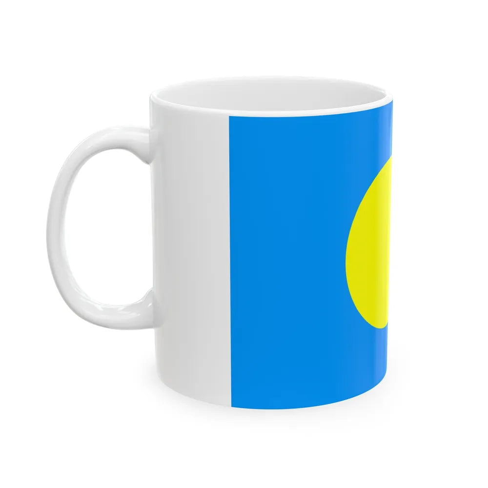 Flag of Palau Palau - White Coffee Mug-Go Mug Yourself