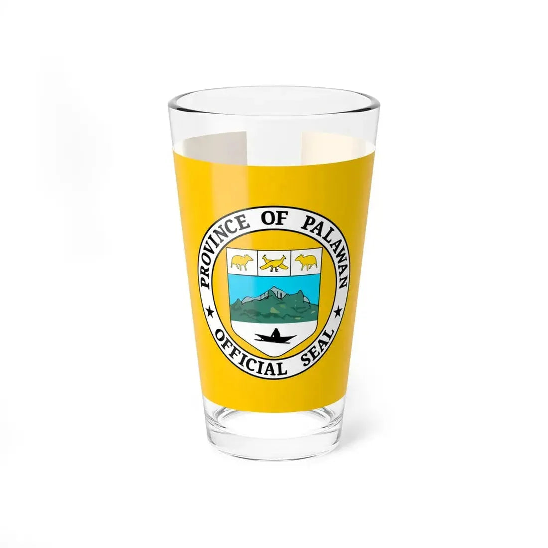Flag of Palawan Philippines (Philippines) Pint Glass 16oz 16oz - Go Mug Yourself