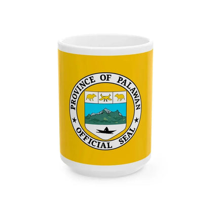 Flag of Palawan Philippines (Philippines) White Coffee Mug 15oz - Go Mug Yourself