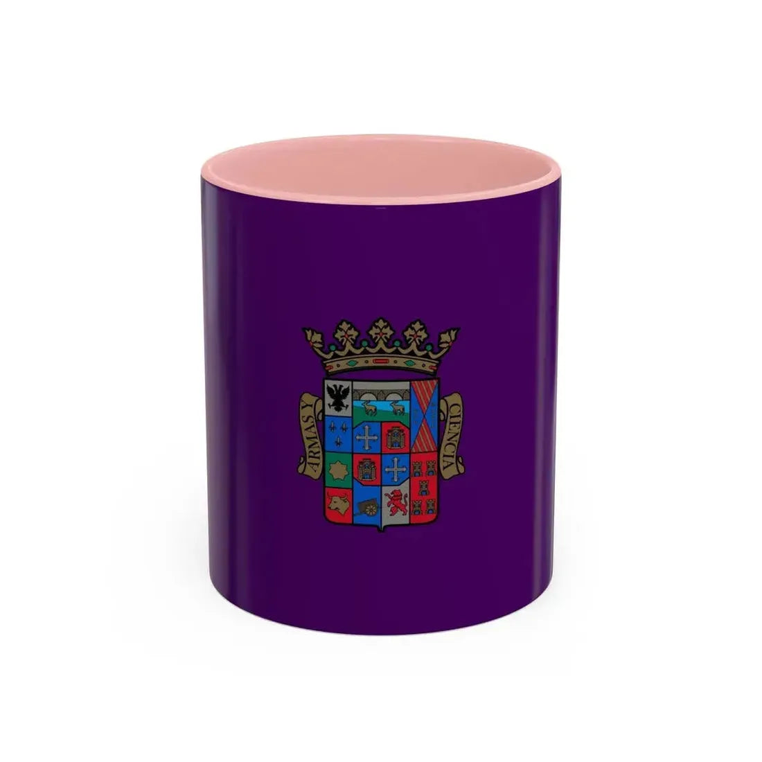 Flag of Palencia Spain - Accent Coffee Mug 11oz Pink - Go Mug Yourself