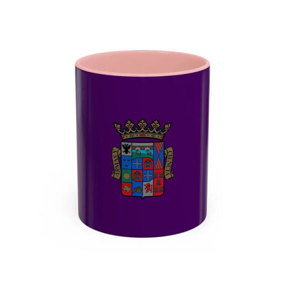 Flag of Palencia Spain - Accent Coffee Mug 11oz Pink - Go Mug Yourself