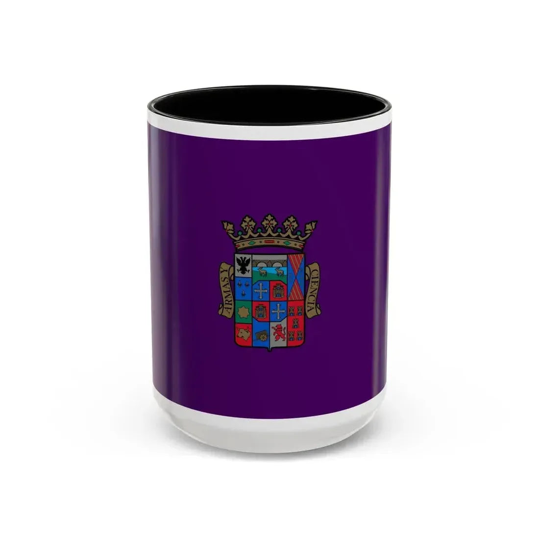 Flag of Palencia Spain - Accent Coffee Mug 15oz Black - Go Mug Yourself
