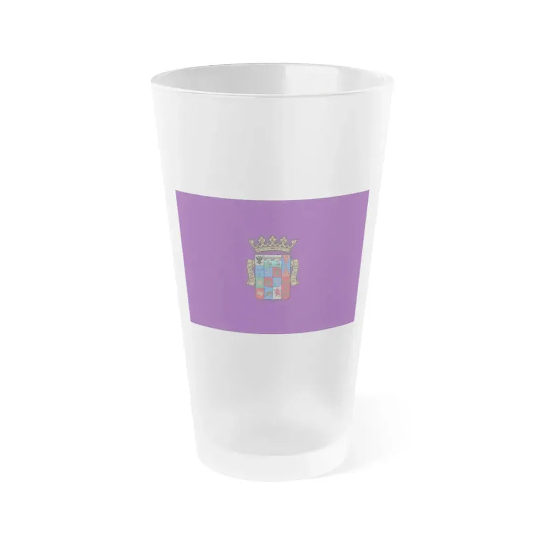 Flag of Palencia Spain - Frosted Pint Glass 16oz 16oz Frosted - Go Mug Yourself